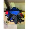 Image 2 : ASSORTED ITEMS INCLUDING; WATERPROOF 220V EXTENSION CORDS & ASSORTED CLIMBING GEAR