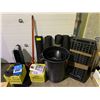Image 2 : ASSORTED ITEMS INCLUDING; RESIN SHELVING, RUBBER FLOOR MATS, WASTE BINS & MORE