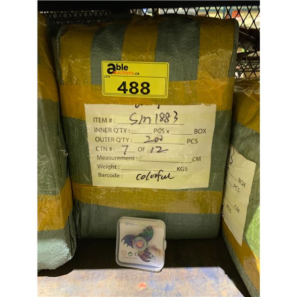 BOX OF SM1883 FIDGET SPINNERS WITH CASE