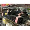 Image 3 : 2 BLACK 6 FT METAL SHELVES - COMPLETE