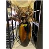 Image 1 : LARGE VASE WITH FAUX FLOWERS