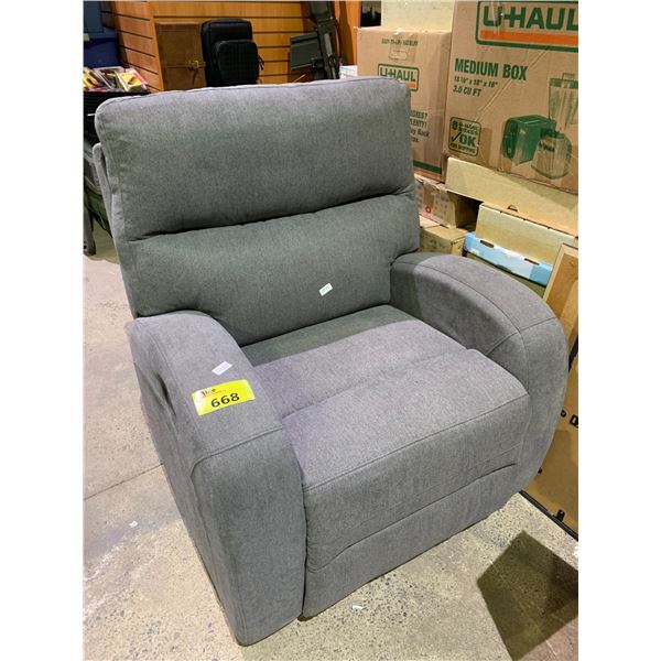 FABRIC ROCKING RECLINER (RECLINING FEATURE HAS ISSUES)