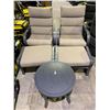 Image 1 : 2 PATIO LOUNGE CHAIRS WITH TABLE