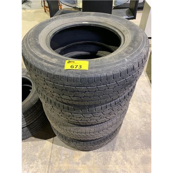 SET OF 4 GENERAL GRABBER P245/70R17 180S TIRES