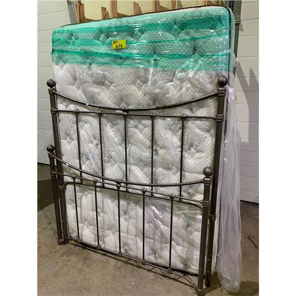 DOUBLE SIZE BED FRAME WITH DOUBLE SIZE MATTRESS