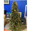 Image 1 : PRE-LIT FROSTED 7' CHRISTMAS TREE