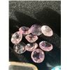 Image 2 : ASSORTED GEMS INCLUDING, 9 AMETHYSTS, 1 TOPAZ, 2 CITRINE, 1 SMOKEY QUARTZ. VARIOUS SIZES