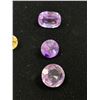 Image 2 : ASSORTED GEMS INCLUDING, 3 AMETHYSTS, LEMON LAB GROWN SPINEL, & 2 CITRINE VARIOUS SIZES AND SHAPES