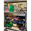 Image 1 : RACK OF ASSORTED ITEMS INCLUDING; MOTOR OIL, GLASS CLEANER, UMBRELLAS & MORE (RACK NOT INCLUDED)