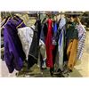 Image 1 : RACK OF ASSORTED CLOTHING (RACK NOT INCLUDED)