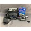 Image 1 : HTIACHI DVD VIDEO CAMCORDER (NO BATTERY) & LIFE SOURCE DELUXE ONE STEP BLOOD PRESSURE MONITOR