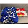 Image 1 : REEBOK VANCOUVER CANUCKS D. SEDIN JERSEY SIZE 52, REEBOK VANOUVER CANUCKS H. SEDIN JERSEY SIZE XXL
