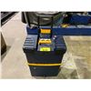 Image 1 : KETER MASTERCART MOBILE TOOLBOX WITH ASSORTED CONTENTS INCLUDING; CASTER WHEELS, BUTTONS, HAND