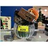Image 5 : ASSORTED ITEMS INCLUDING; TALKING MONKEY, GLASS BOWL, HALLOWEEN BUCKET & MORE