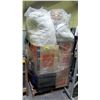 Image 1 : PALLET OF ASSORTED STORAGE LOCKER GOODS INCLUDING; CLOTHING, BEDDING, HOME DECOR & MORE
