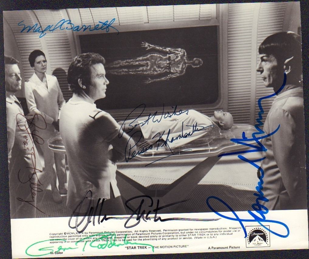 thumbnail image 2 of Star Trek Cast Signed 8x10 Photo - High Quality REPRINT Autograph 2 of 4
