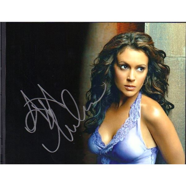 Alyssa Milano signed photograph