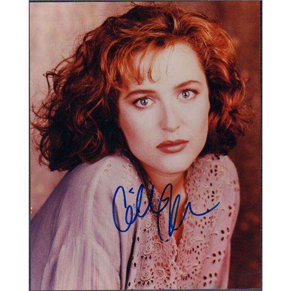 Gillian Anderson signed X-Files photograph