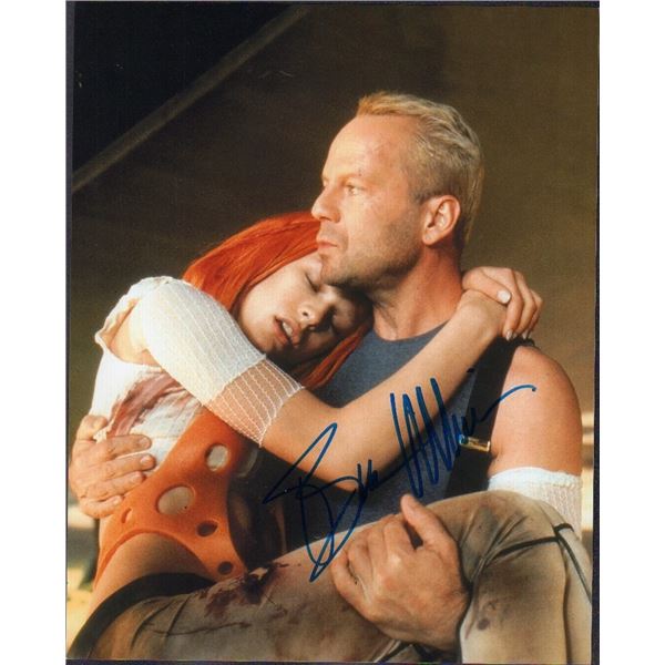 Bruce Willis Fifth Element signed photograph