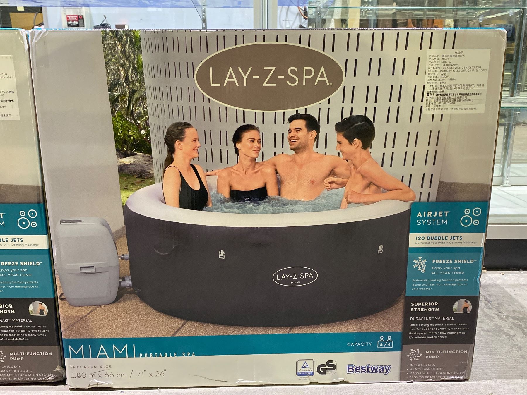 Layyz *NEW IN BOX* BESTWAY LAY-Z-SPA MIAMI PORTABLE SPA - Able Auctions