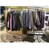 Image 1 : RACK OF ASSORTED CLOTHING INCLUDING; JACKETS & PANTS (RACK INCLUDED)