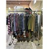 Image 1 : RACK OF ASSORTED CLOTHING INCLUDING; PLAID LONG SLEEVE SHIRTS, SUIT JACKETS, PANTS & MORE