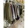 Image 2 : RACK OF ASSORTED CLOTHING INCLUDING; SUIT JACKETS & PANTS (RACK INCLUDED)