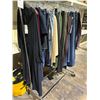 Image 2 : RACK OF ASSORTED CLOTHING INCLUDING; SKIRTS, YOGA PANTS, JEANS & MORE (RACK INCLUDED)