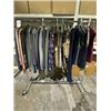 Image 1 : RACK OF ASSORTED CLOTHING INCLUDING; VESTS, SWEATERS, PANTS & MORE (RACK INCLUDED)