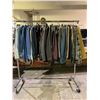 Image 1 : RACK OF ASSORTED CLOTHING INCLUDING; JACKETS & VESTS (RACK INCLUDED)