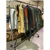 Image 2 : RACK OF ASSORTED CLOTHING INCLUDING'; JACKETS, VESTS & JEANS (RACK INCLUDED)