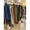 Image 2 : RACK OF ASSORTED CLOTHING INCLUDING; JACKETS, SWEATERS, PANTS & MORE (RACK INCLUDED)