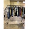 Image 1 : RACK OF ASSORTED CLOTHING INCLUDING; JACKETS, SWEATERS, PANTS & MORE (RACK INCLUDED)