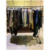 Image 1 : RACK OF ASSORTED CLOTHING INCLUDING; SWEATERS, VESTS, PANTS & MORE (RACK INCLUDED)