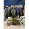 Image 1 : RACK OF ASSORTED CLOTHING INCLUDING; JACKETS, PANTS, SHIRTS & MORE (RACK NOT INCLUDED)