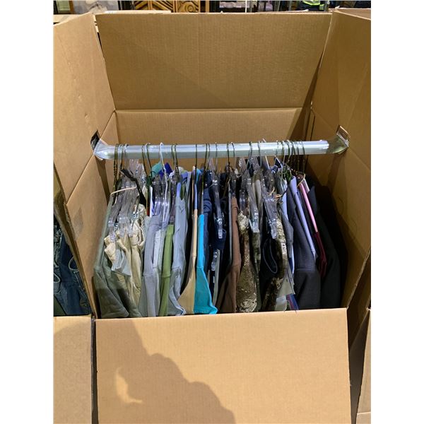 WARDROBE BOX OF ASSORTED CLOTHING