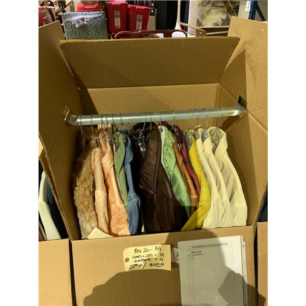 WARDROBE BOX OF ASSORTED CLOTHING