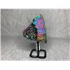 Image 1 : AMETHYST TITANIUM AURA ON METAL STAND 5.7" RETAIL $1,600