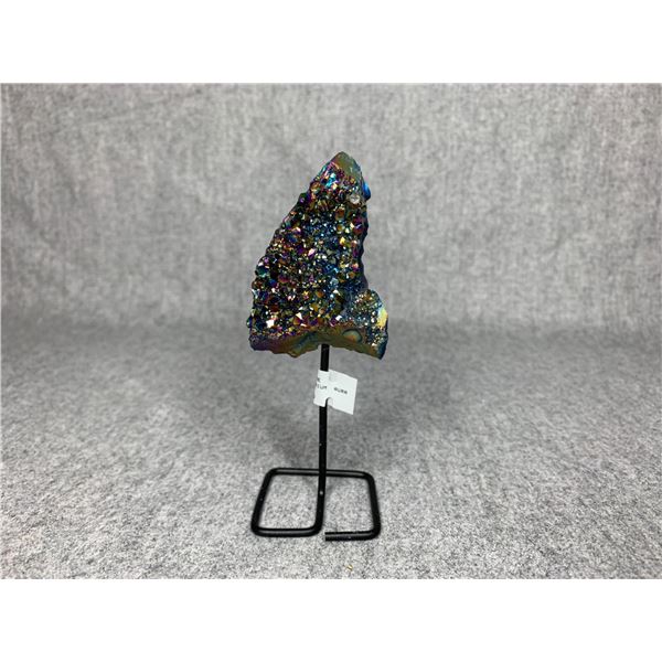 AMETHYST TITANIUM AURA ON METAL STAND 4.5" RETAIL $349