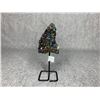 Image 1 : AMETHYST TITANIUM AURA ON METAL STAND 4.5" RETAIL $349