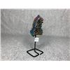 Image 2 : AMETHYST TITANIUM AURA ON METAL STAND 4.5" RETAIL $349