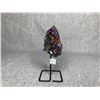 Image 1 : AMETHYST TITANIUM AURA ON METAL STAND 4.5" RETAIL $349