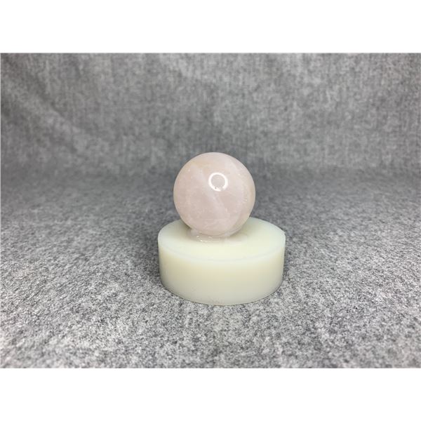 ROSE QUARTZ SPHERE ON STAND RETAIL $289