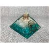 Image 2 : BLUE QUARTZ/ SELENITE ORGONITE PYRAMID RETAIL $369