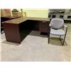 Image 1 : 2-PC 2 DRAWER OFFICE DESK WITH SLED CHAIR