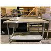 Image 1 : EFI STAINLESS STEEL 2 TIER PREP STATION APPROX 5'X30"X36"