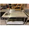 Image 2 : EFI STAINLESS STEEL 2 TIER PREP STATION APPROX 5'X30"X36"