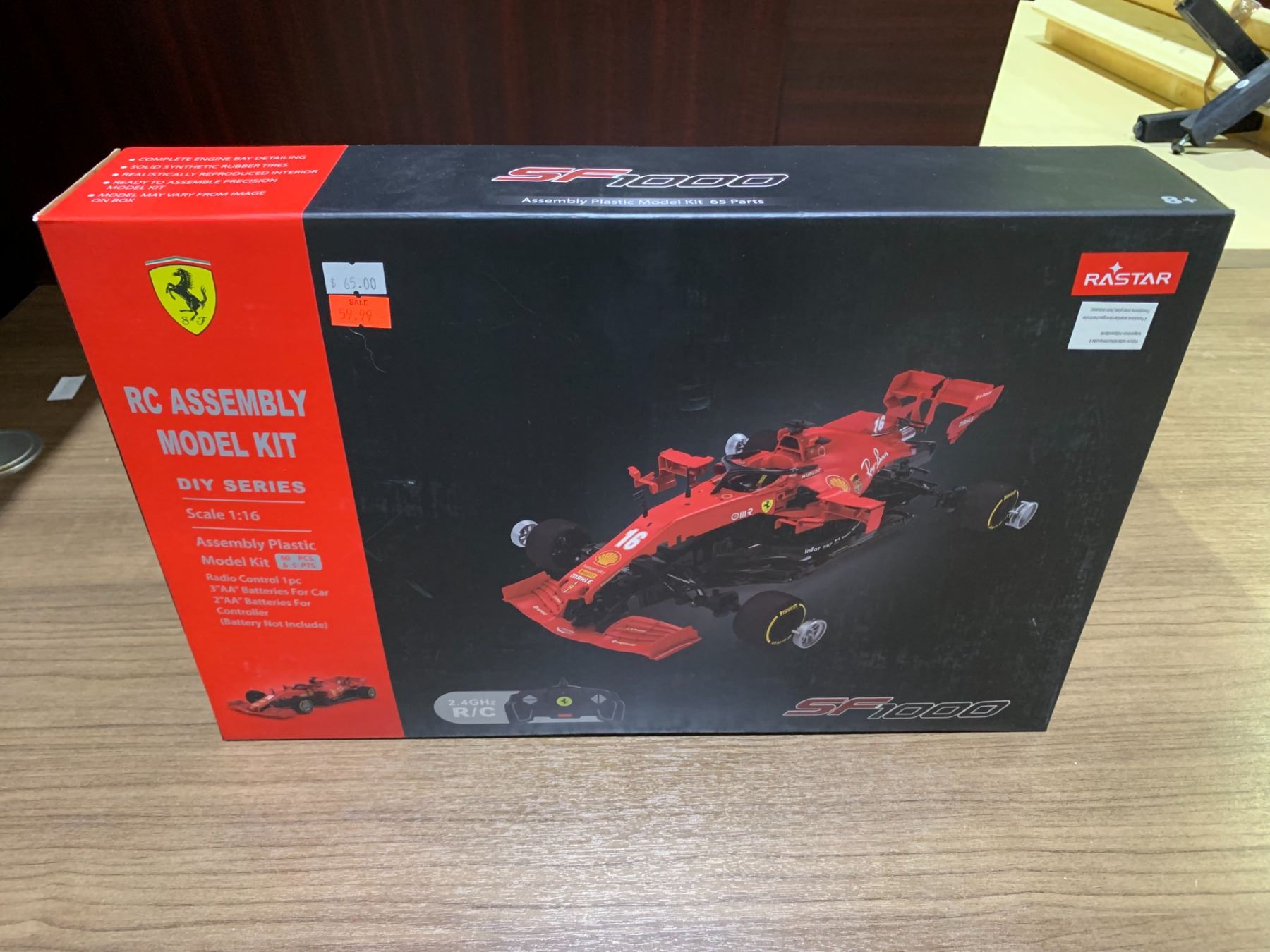 *NEW* RASTAR SF1000 RC ASSEMBLY MODEL KIT DIY SERIES FERRARI RC CAR ...