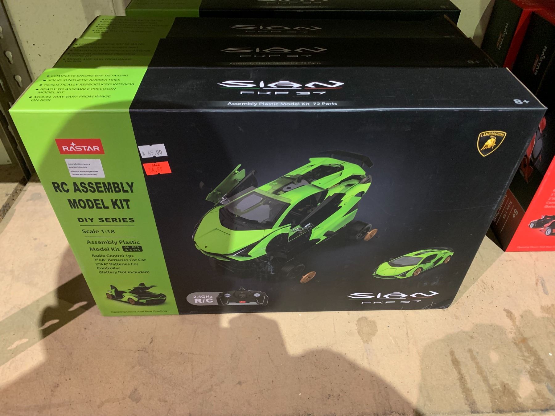 *NEW* RASTAR SIAN FKP 37 RC ASSEMBLY MODEL KIT DIY SERIES LAMBORGHINI ...