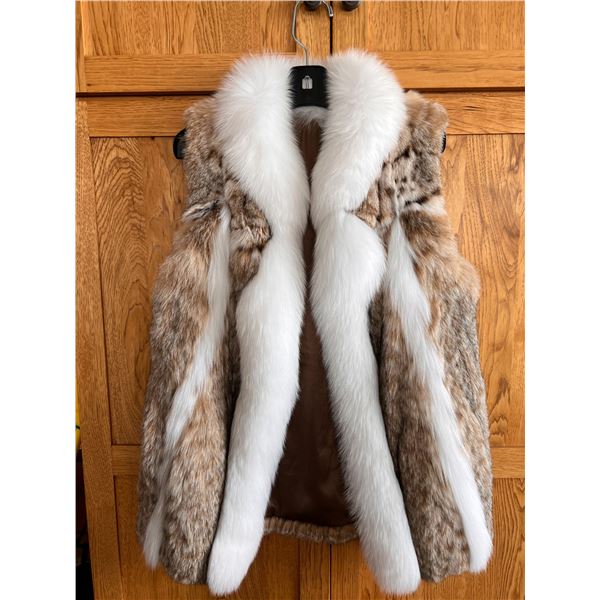 Lynx and White Fox Vest